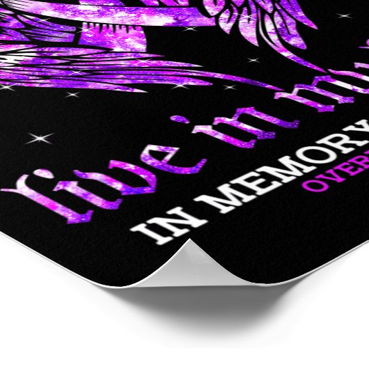 In Erinnerung an meine Schwester Überdosierung Bew Poster (Ecke)