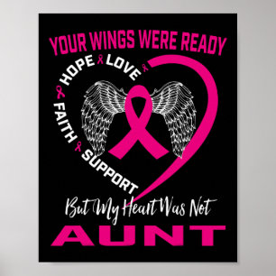 In Erinnerung an meine Tante Brustkrebs-Bewusstsei Poster