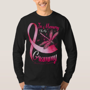 In Erinnerung an meinen Grammy Dragonfly Brustkreb T-Shirt