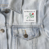 In Erinnerung an meinen Mann - Lungenkrebs Button (Beispiel)