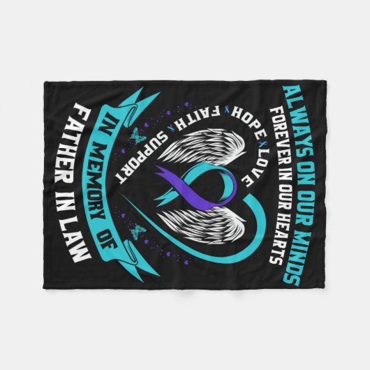 In Erinnerung an meinen Vater im Jura Selbstmordbe Fleecedecke (Vorderseite (Horizontal))