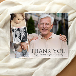In Erinnerung, Beileid danke Ihnen FotoCollage Postkarte