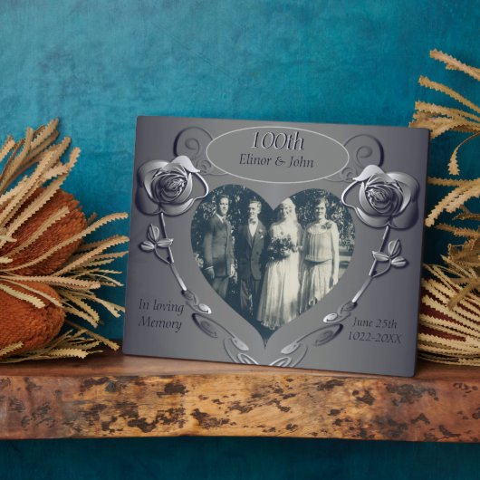 "In Erinnerung" des Jahrestags Fotoplatte (Seite)