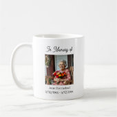 In Erinnerung | Foto-Andenken-Geschenk Kaffeetasse (Links)