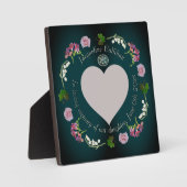 "In Erinnerung" Foto Gewohntes Herz Fotoplatte (Vorderseite)