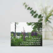 In Ermangelung klar definierter Ziele,w.. Postkarte (Stehend Vorderseite)