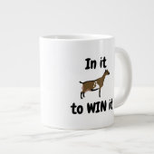 In es zu gewinnen - nigerianische Zwarf Milchziege Jumbo-Tasse (Vorderseite Rechts)