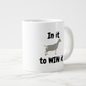 In es zu gewinnen - Toggenburg Milchziege Jumbo-Tasse (Vorderseite Rechts)