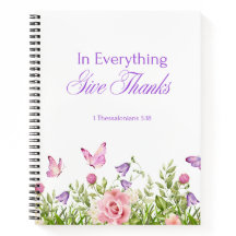 "In Everything Give Danke" Softcover-Notebook
