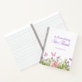 "In Everything Give Danke" Softcover-Notebook Notizblock (Innenseite)
