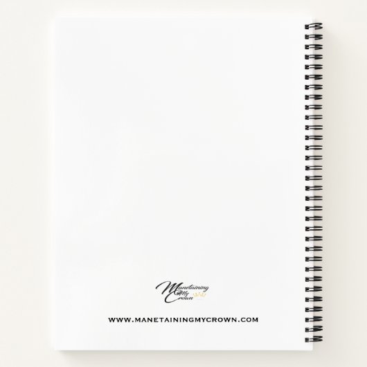 "In Everything Give Danke" Softcover-Notebook Notizblock (Rückseite)
