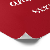 In ewig Ruby 40-jähriges Begrüßungszeichen Poster (Ecke)