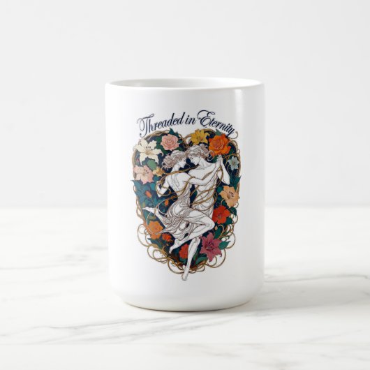 In Ewigkeit Verbundenes T-Shirt | Elegantes Paar Kaffeetasse (Mittel)