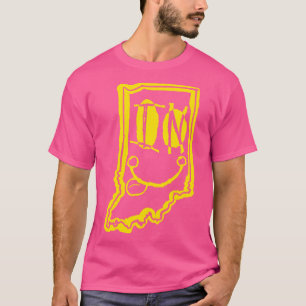 In Eyes Indiana Grunge lächeln Gesicht gelb T-Shirt