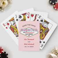 In Fabelhaftem Vegas-Hochzeits-Save-the-Date