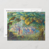 In Fairyland: Ein Elfin-Tanz Postkarte (Vorne/Hinten)