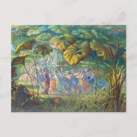 In Fairyland: Ein Elfin-Tanz Postkarte (Vorderseite)