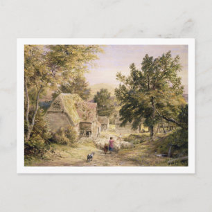 In Farmyard near Princes Risborough, 1845/6 Postkarte
