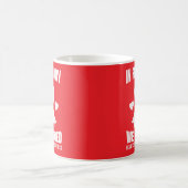 In February We Go Red for Heart Disease Awareness Kaffeetasse (Mittel)