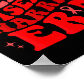 In February We Wear Red Heart Disease Awareness Wa Poster (Ecke)