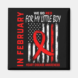 In February We Wear Red Little Boy Heart Disease A Magnet