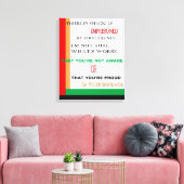 In Fesseln gepackte Leinwand (Insitu (Wohnzimmer))