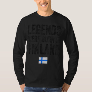 In Finnland wurden die Legenden als Flaggengrundwu T-Shirt