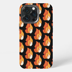 In Flammen (3D Flammen-Symbol) iPhone 13 Pro Hülle