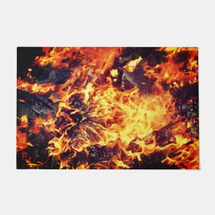 In Flammen Fußmatte