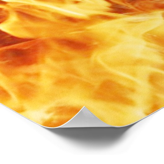 In Flammen Poster (Ecke)