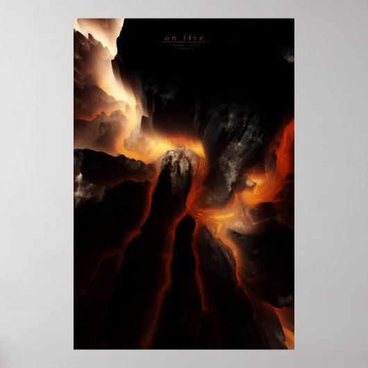 in Flammen Poster (Vorne)