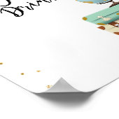 In-Flight-Drinks Bar sign Travel Shower Adventure Poster (Ecke)