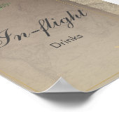 In Flight Drinks Brautparty Party zum Thema Reisen Poster (Ecke)