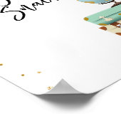 In-Flight Snacks Bar signatur Travel Shower Advent Poster (Ecke)