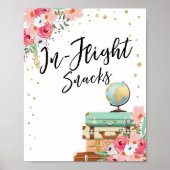 In-Flight Snacks Bar signatur Travel Shower Advent Poster (Vorne)