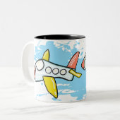 In Flight Zweifarbige Tasse (Vorderseite Links)