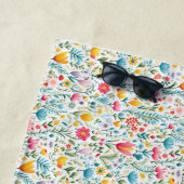 In floraler Kunst ist Unvollkommenheit Perfektion Strandtuch (Beispiel)