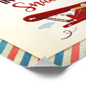 In Flugsnacks Sign Airplane Food Table Snack Poster (Ecke)