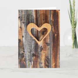 In Form einer Herzgrußkarte Dankeskarte