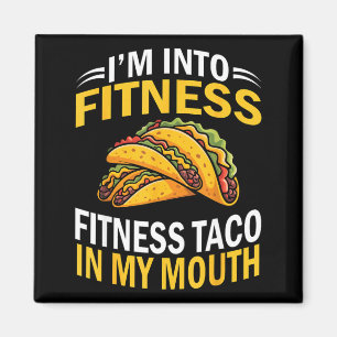 In Form taco im Mund lustig cinco de mayo Magnet