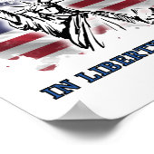 In Freiheit vertrauen wir Poster (Ecke)