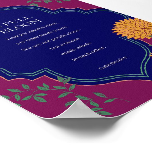 In Full Bloom Poster (Ecke)