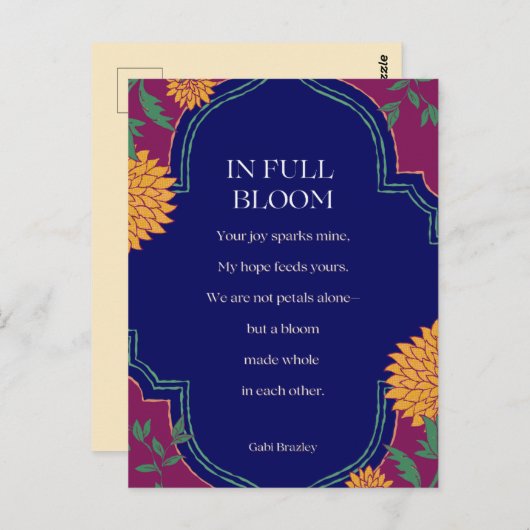 In Full Bloom Postkarte (Vorne/Hinten)