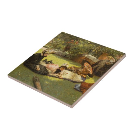 In Full Sunlight (En plein soleil) James Tissot Fliese (Seite)