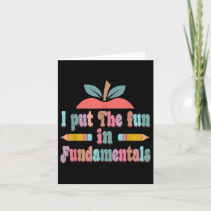 In Fundamentals - Tag der Spaß-Lehrer Karte