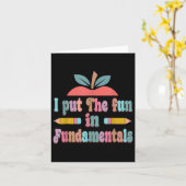 In Fundamentals - Tag der Spaß-Lehrer Karte (Gelbe Blume)