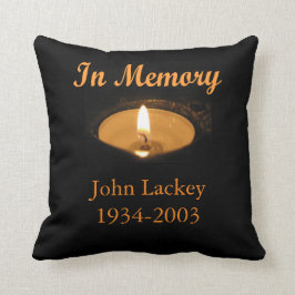 In Gedächtnis-glühender Kerze Kissen