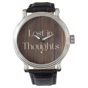 In Gedanken verloren Armbanduhr