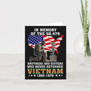 In Gedenken an die 58479 Vietnam Veteranen stehen  Karte