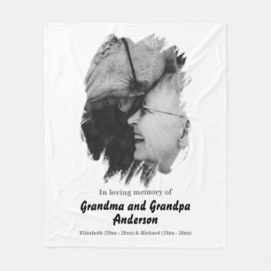 In Gedenken an die Großeltern Gedenkdecke Fleecedecke